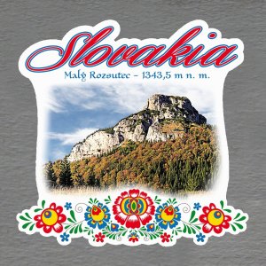 Malý Rozsutec - magnet Slovakia výšivka