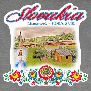 Litmanová - Hora Zvir - magnet Slovakia výšivka