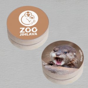 ZOO Jihlava - Vydra - logo - Jo-jo - oboustranný tisk