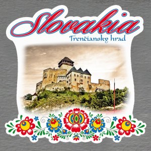 Trenčiansky hrad - magnet Slovakia výšivka