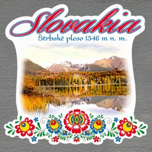 Štrbské pleso - magnet Slovakia výšivka