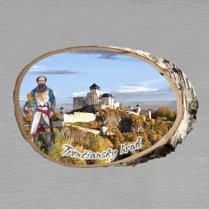 Trenčiansky hrad - rytíř - magnet bříza