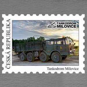 Milovice - Tankodrom - Tatra 813 - magnet známka