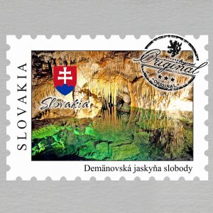 Demänovská jaskyňa slobody - magnet známka (znak Slovakia)