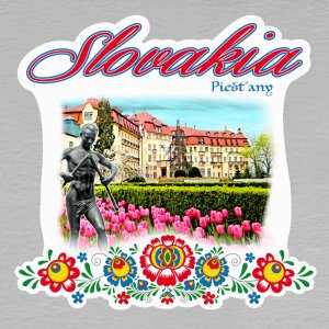 Piešťany - Thermia hotel - magnet - Slovakia - výšivka