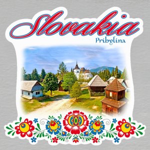 Pribylina 1 - Magnet - Slovakia - výšivka