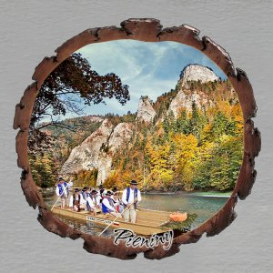 Pieniny - Magnet kůra kulatá velká