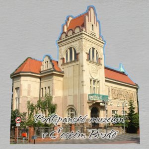 Podlipanské muzeum v Českém Brodě - magnet ořez