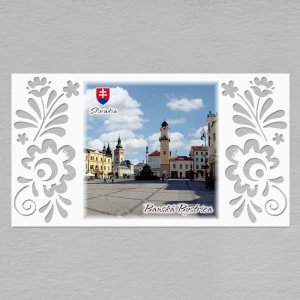 Banská Bystrica - magnet DL Slovakia prořezávaný 4