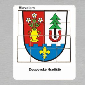 Doupovské Hradiště - erb - hlavolam