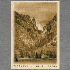 Tiešňavy - Malá Fatra - pohled C6 - sépie