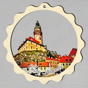 Český Krumlov - ozdoba - kolečko vlnité