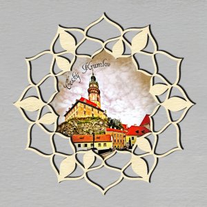 Český Krumlov - ozdoba - mandala 1