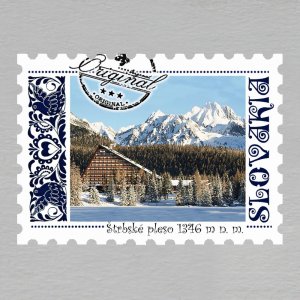 Štrbské pleso - magnet známka Slovakia