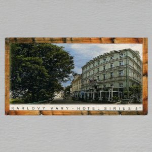 Karlovy Vary - Hotel Sirius - magnet DL rám