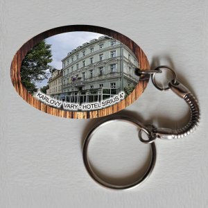 Karlovy Vary - Hotel Sirius - klíčenka ovál