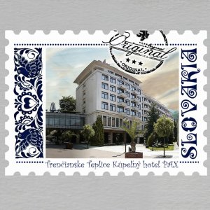 Trenčianske Teplice - Kúpel'ný hotel Pax - magnet známka Slovakia