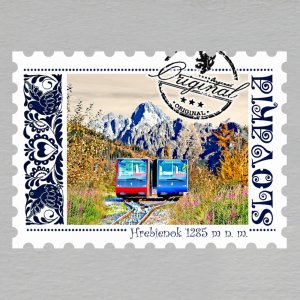 Hrebienok - magnet známka Slovakia