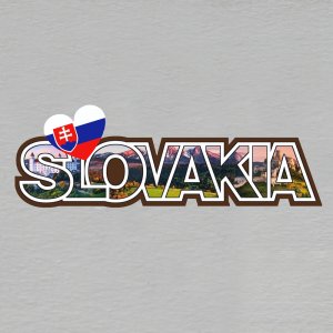 Slovakia - nápis - magnet