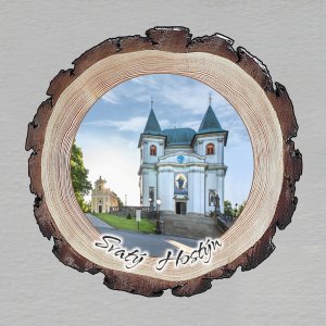 Svatý Hostýn - magnet kůra kulatá 6cm