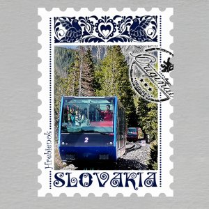 Hrebienok - magnet známka Slovakia