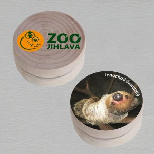 ZOO Jihlava - Lenochod dvouprstý - logo - Jo-jo - oboustranný tisk