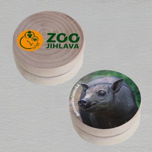 ZOO Jihlava - Babirusa sulaweská - logo - Jo-jo - oboustranný tisk