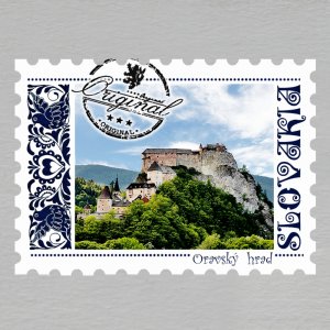 Oravský hrad - magnet známka Slovakia