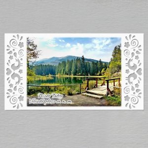 Nízke Tatry - Vrbické pleso - magnet DL Slovakia prořezávaný 3