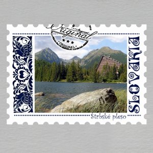 Štrbské pleso - magnet známka 7 cm