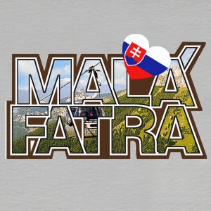 Malá Fatra - magnet ořez nápis