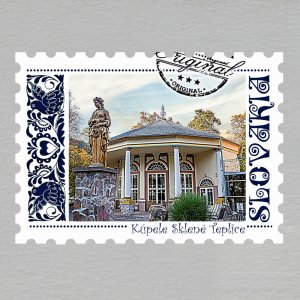 Sklené Teplice - Kúpele - magnet známka Slovakia