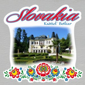 Kaštiel´ Betliar - magnet Slovakia výšivka