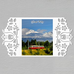 Vysoké Tatry - panorama - Magnet DL - Slovakia prořezávaný 1