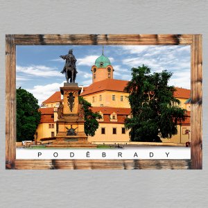 Poděbrady - magnet - dvojitý C6