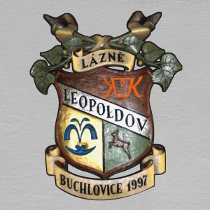 Lázně Leopoldov - magnet masiv ořez - 8 cm