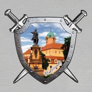 Poděbrady - magnet štít 1