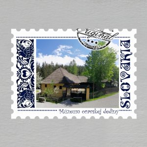 Múzeum oravskej dediny - magnet známka Slovakia