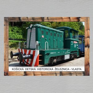 Detská železnica Košice - Vlasta - magnet C6 dvojitý