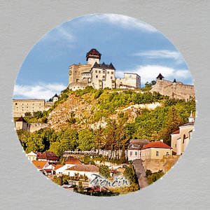 Trenčín - magnet kulatý 4 cm