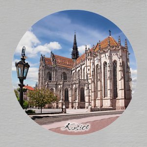 Košice - magnet kulatý 4 cm