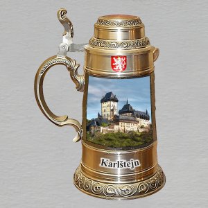 Karlštejn - magnet korbel bronz