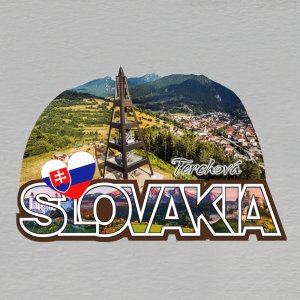 Terchová - magnet ořez masiv SLOVAKIA