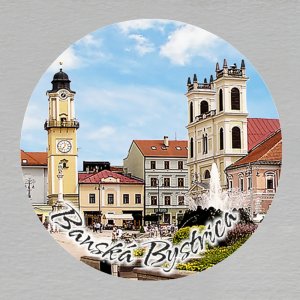 Banská Bystrica - magnet kulatý 4 cm