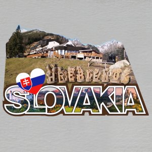 Hrebienok - magnet ořez masiv SLOVAKIA