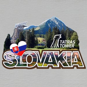 Tatras Tower - magnet ořez masiv SLOVAKIA