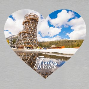 Tatras Tower - magnet srdce 4 cm