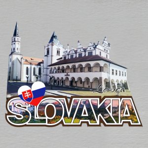 Levoča - magnet ořez masiv SLOVAKIA