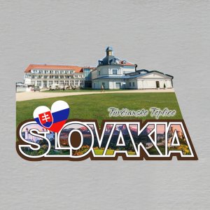 Turčianske Teplice - magnet ořez masiv SLOVAKIA