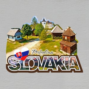 Pribylina - magnet ořez masiv SLOVAKIA